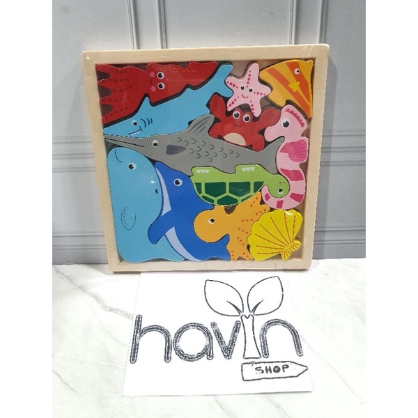 PUZZLE TETRIS 3D/PUZZLE KAYU-HEWAN AIR