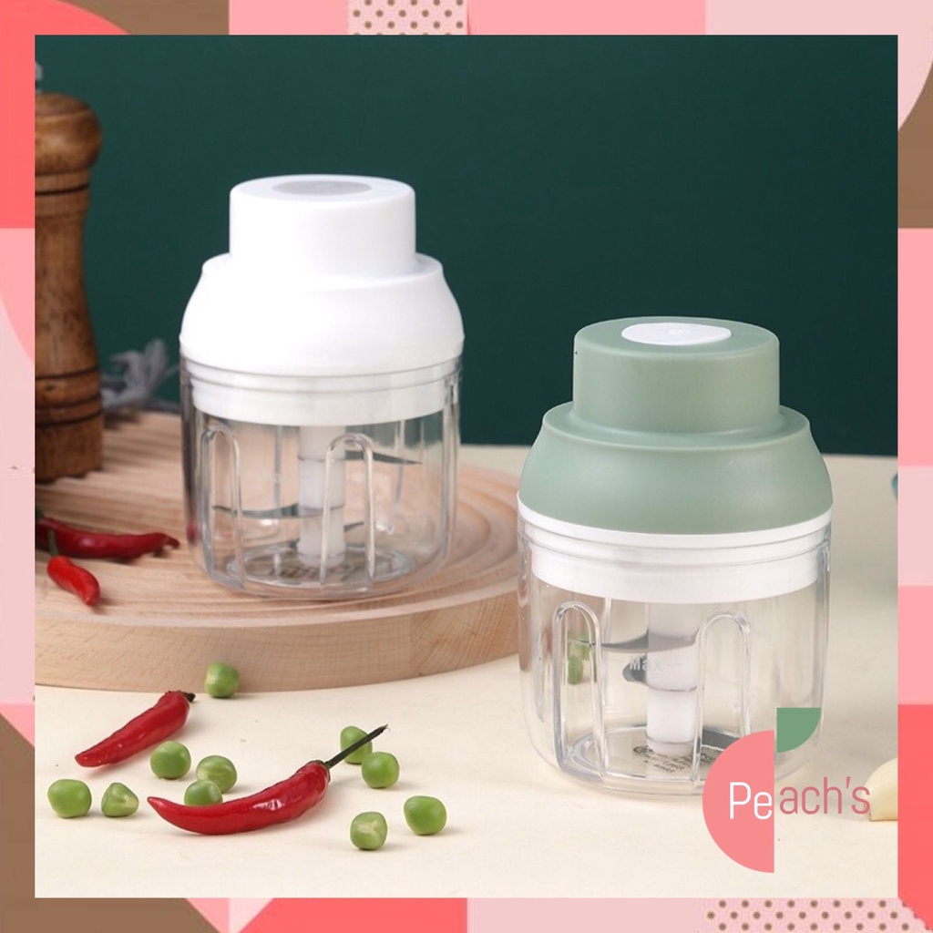 PEACHs - Blender Daging Mini Elektrik / Blender Bumbu Dapur Mini Serbaguna Multifungsi / BLENDER USB