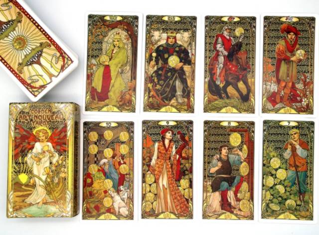 Golden Art Nouveau Tarot