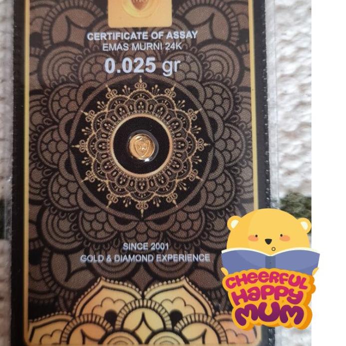 MiniGold Mini Gold Kado Emas 0.025 gram 0.025gram 0,025 gram 0.025g 0025