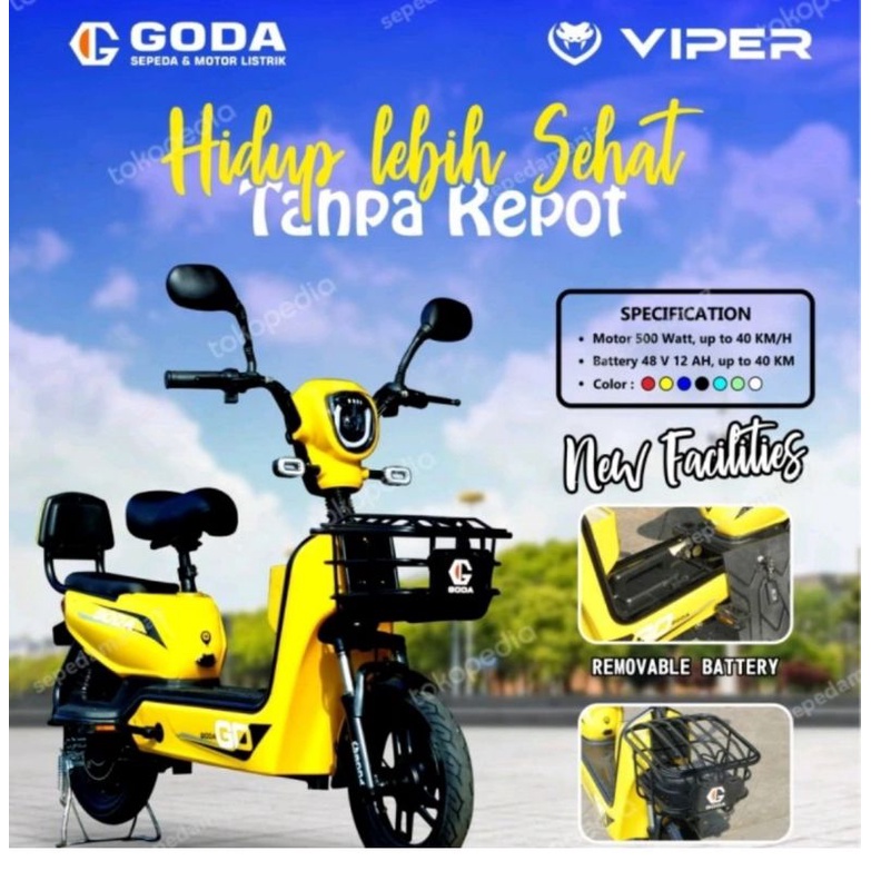 Sepeda Listrik GODA VEPER GD 141