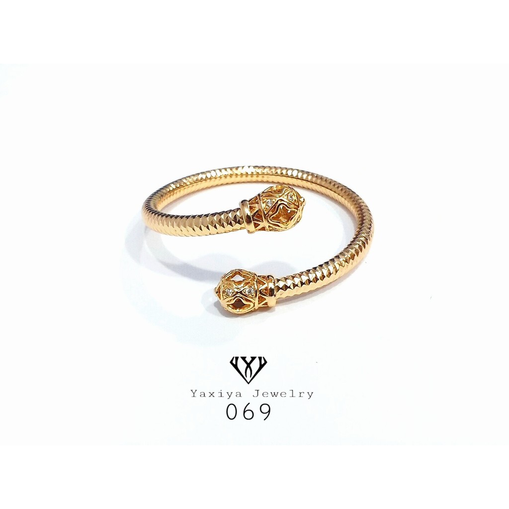 Gelang Tangan Emas Wanita Permata Perhiasan Lapis Emas 18K Gelang Tangan Emas Wanita Permata Perhiasan Lapis Emas 18K