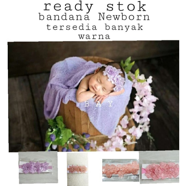 headband newborn bandana bayi bando bayi aksesoris anak cewek aksesoris anak perempuan aksesoris fot