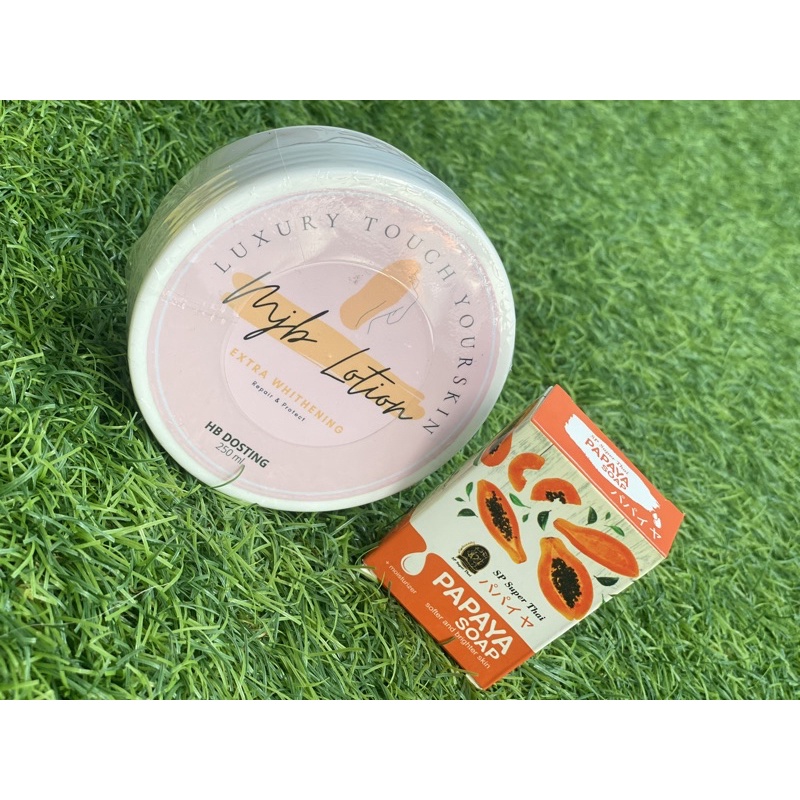 PROMO HB MJB DOSTING LOTION BY HJ MYTHA FREE SABUN SP SUPER THAI PAPAYA SOAP | LULUR REMPAH THAILAND