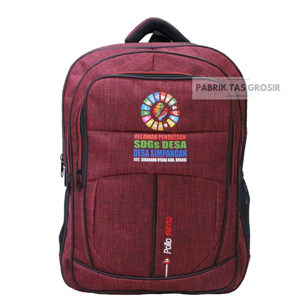 PESANAN GROSIR TAS SEMINAR SOUVENIR PROMOSI SABLON SDGS DESA SIMPANGAN RANSEL ALTIFO GROSIR MURAH