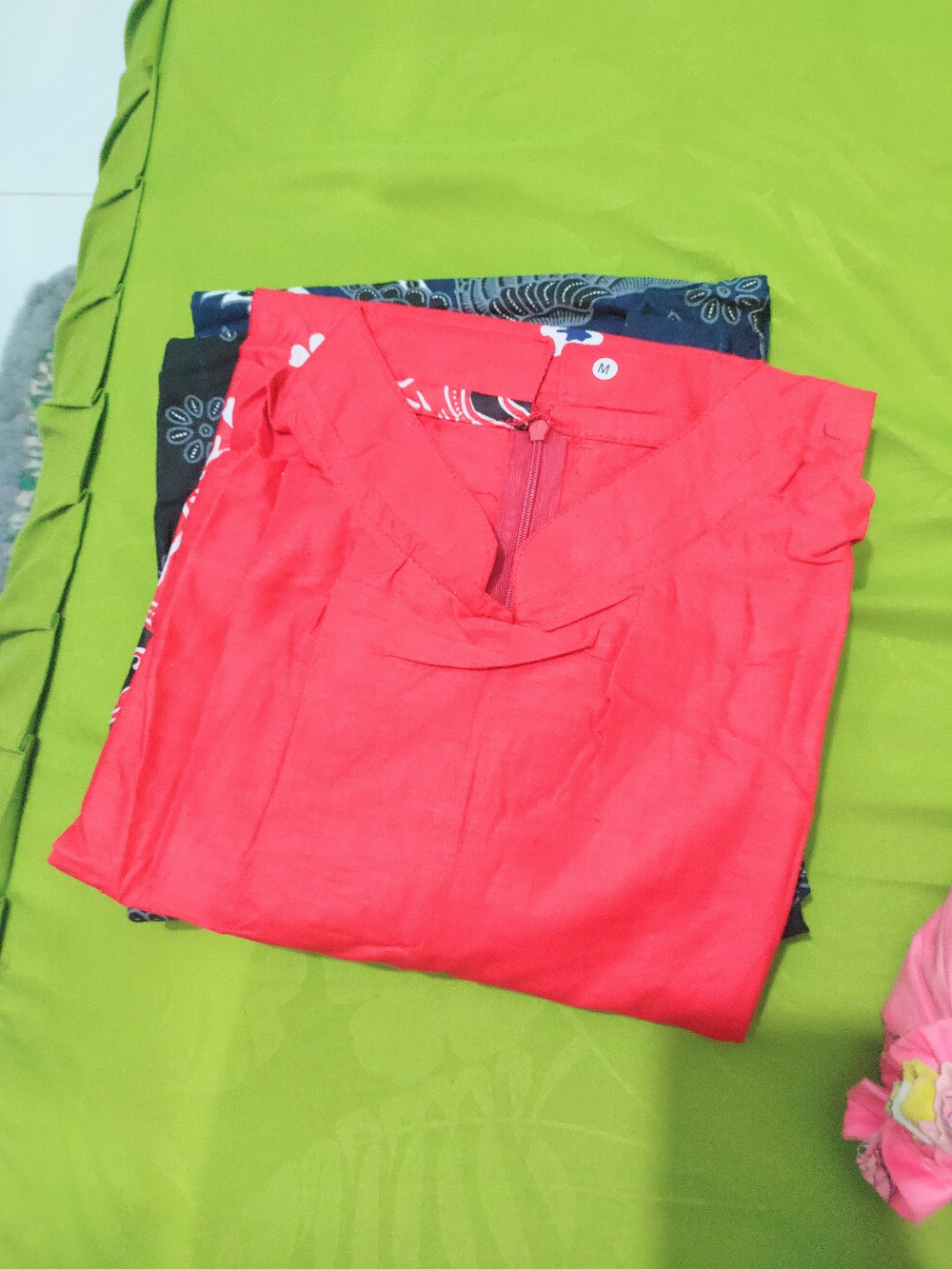 M-l-xl-xxl Batik Tunik Wanita Asj Sa Hrb026 Kenongo Pekalongan Sogan Tulis