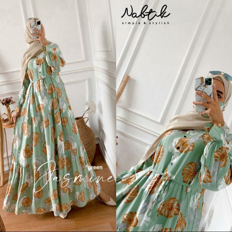 JASMINE DRESS NABTIK "GAMIS MUSLIMAH"