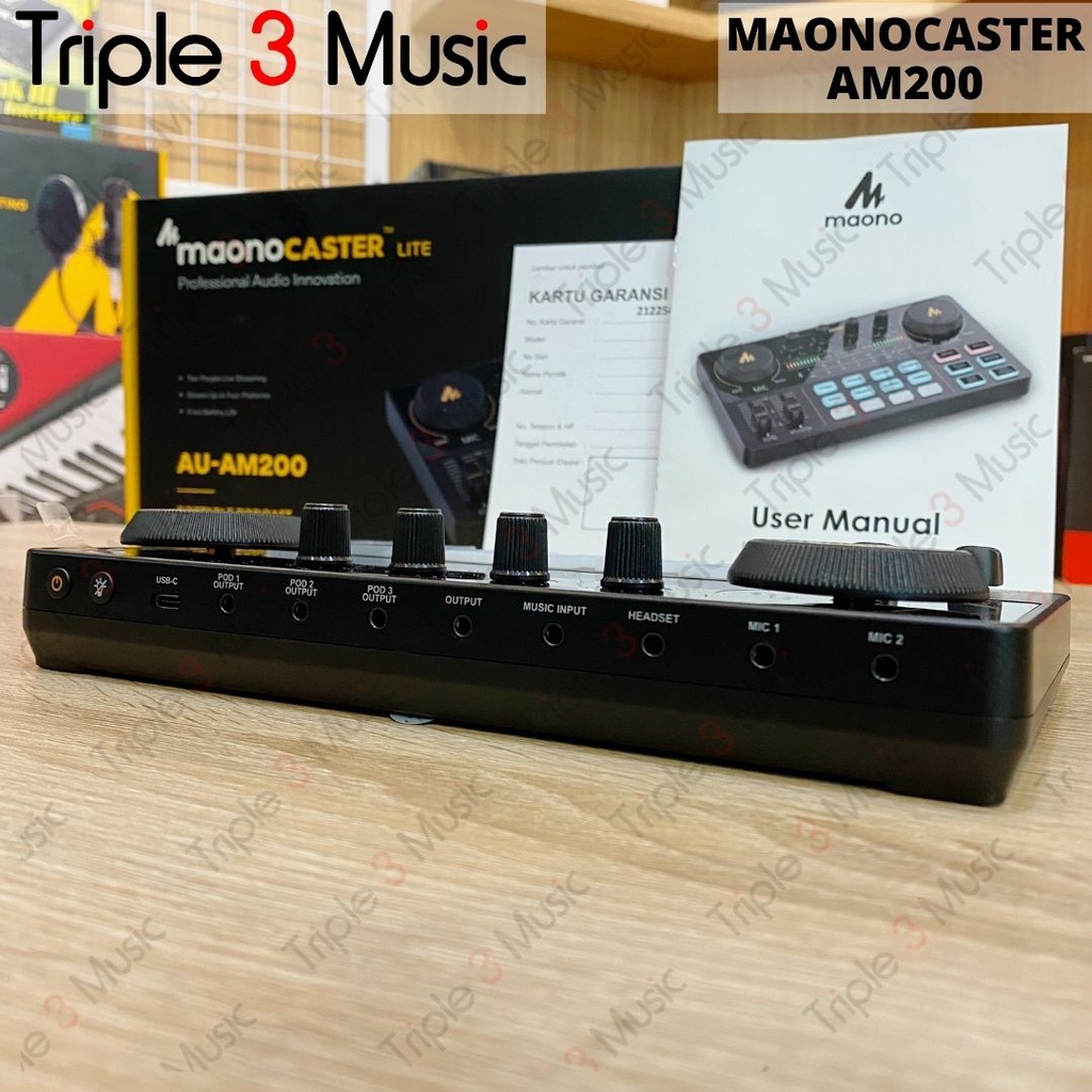 Maono am200 monocaster Soundcard streaming podcast