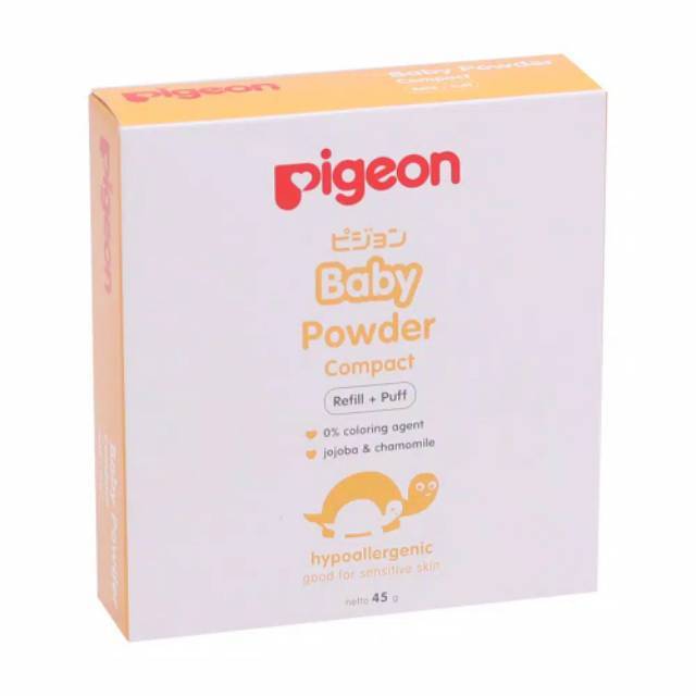 Pigeon Compact Powder Refill + Puff 45gr