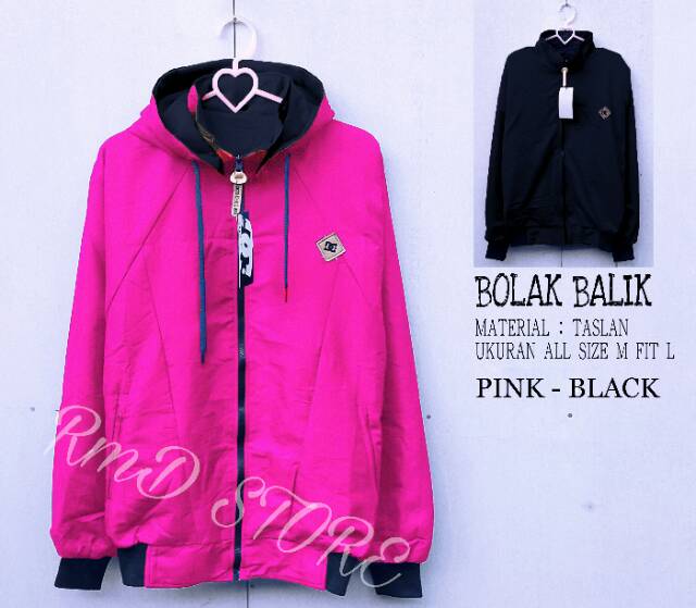 JAKET BOLAK BALIK WATERPROOF /JAKET BOLAK BALIK PRIA WANITA / JAKET MOTOR