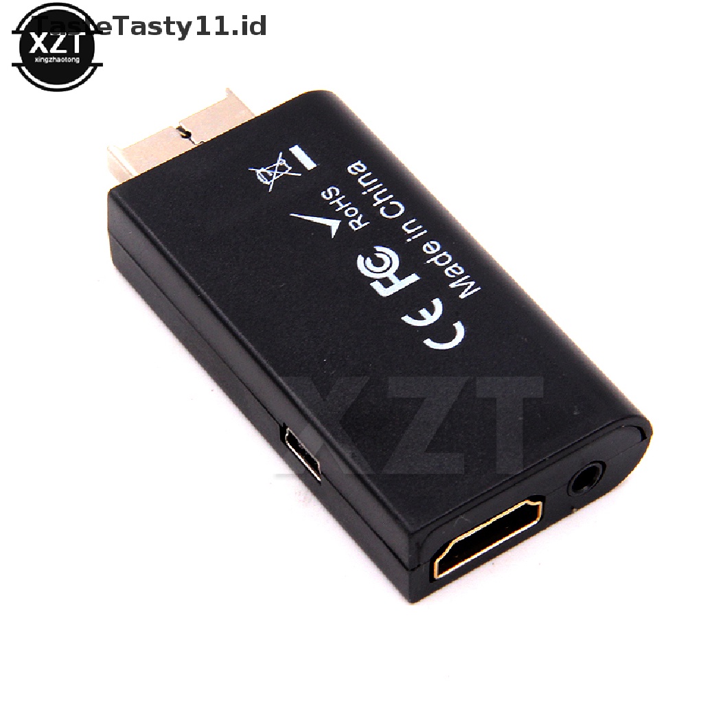 Tastetasty Adapter Konverter Video PS2 Ke HDMI Dengan Output Audio 3.5mm Untuk HDTV Monitor US