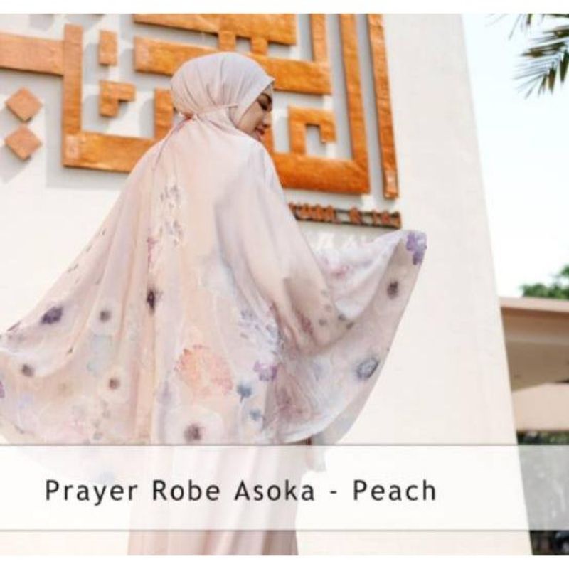 READY NO JASTIP Asoka Peach Prayer Robe Buttonscarves