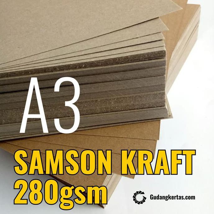 

Kertas Samson Kraft Tebal 280 gsm - Ukuran A3