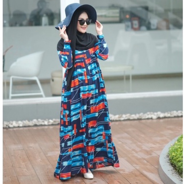 GAMIS KOREA SERI 2 (MOTIF KOTAK) / Gamis Arab / Gamis Harian / Gamis Lebaran / Gamis Kondangan