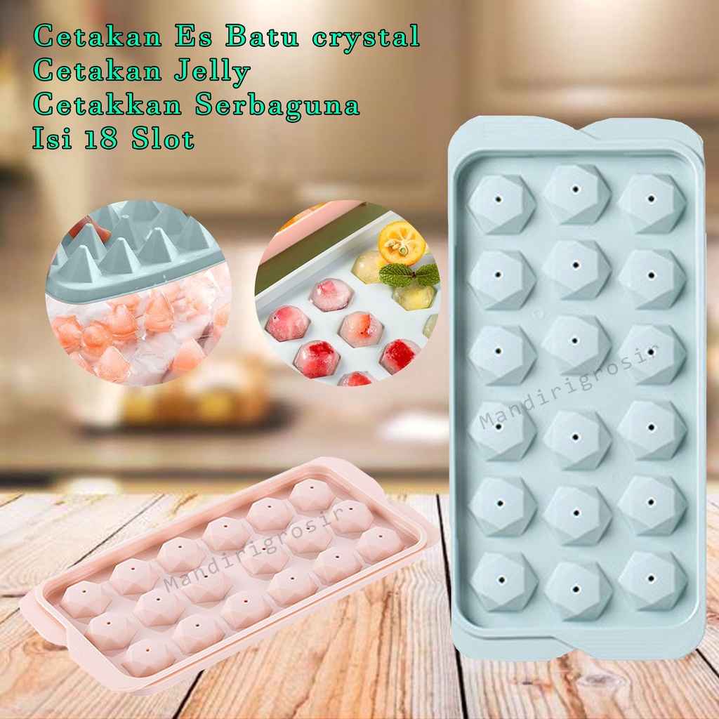 Cetakkan Serbaguna*Cetakan Es Batu crystal*Cetakan Jelly* 18 Slot