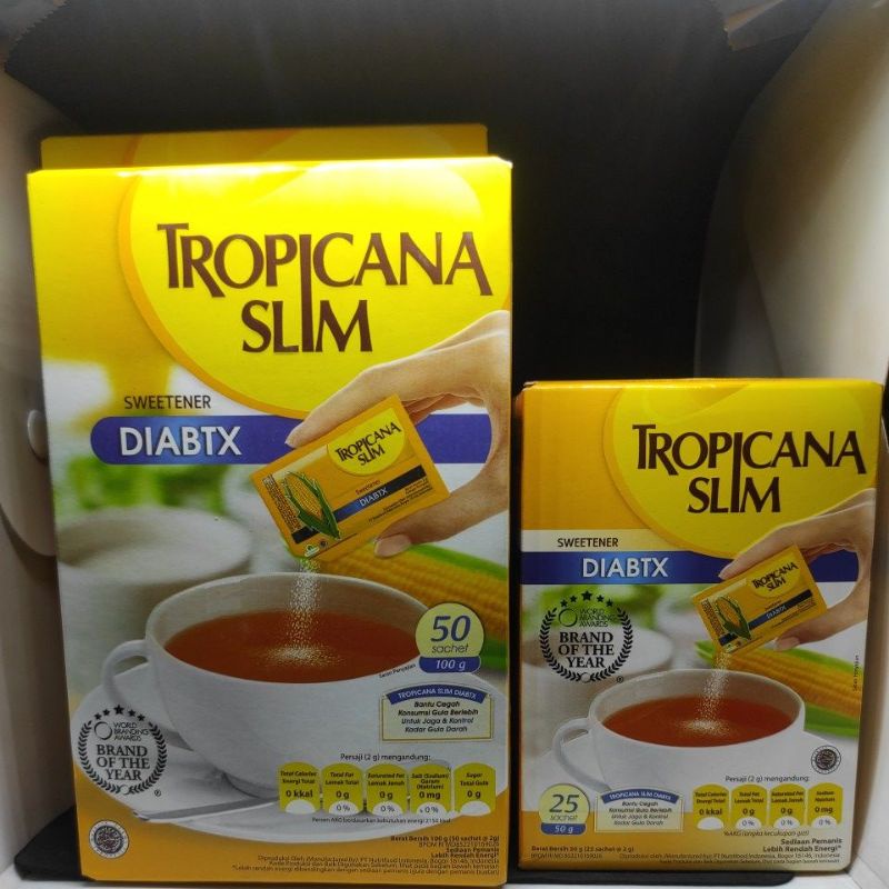 

TROPICANA SLIM DIABTX SWEETENER | GULA DIABETES | 50 GRAM, 100 GRAM, 200 GRAM