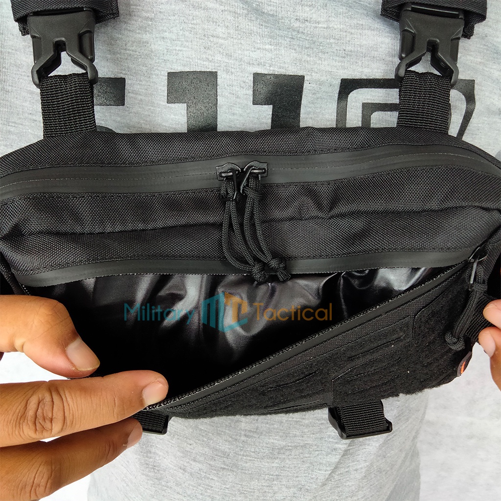 Chest Bag Tas Dada Tactical Chest Bag Terbaru  Tas Dada Cutting Laser Free Patch Bendera