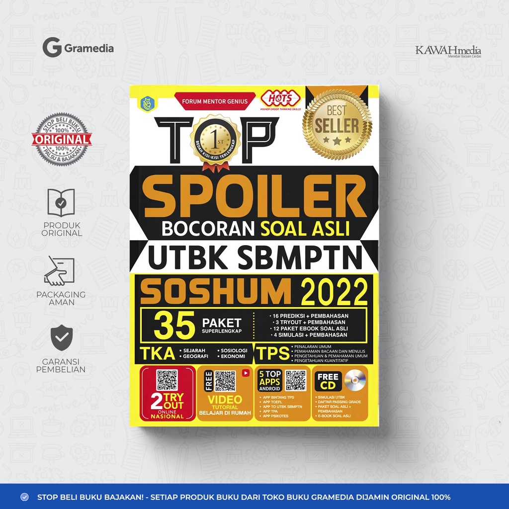 TOP SPOILER BOCORAN SOAL ASLI UTBK SBMPTN SOSHUM 2022 +CD