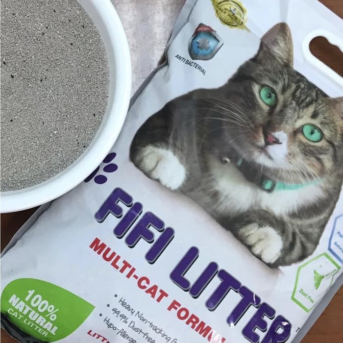 Pasir Kucing Gumpal FIFI Cat Litter 10L Super Premium