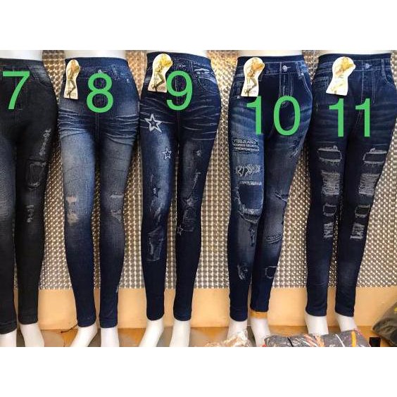  TERMURAH TERBARU CELANA  LEGGING JEANS  PANJANG MOTIF  