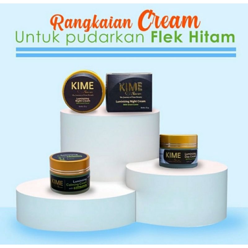 KIME SKINCARE LUMINIZING JEJU DAY CREAM , NIGHT CREAM &amp; CALMING CREAM