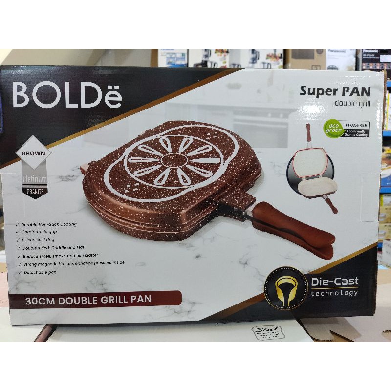 BOLDE SUPER PAN DOUBLE GRILL 30CM