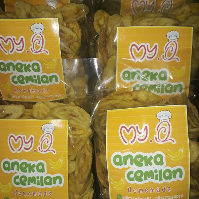 

Kripik pisang renyah "My Q" rasa SUSU MENTEGA .. manis, renyah dan wangi mentega.. isi 250gr..