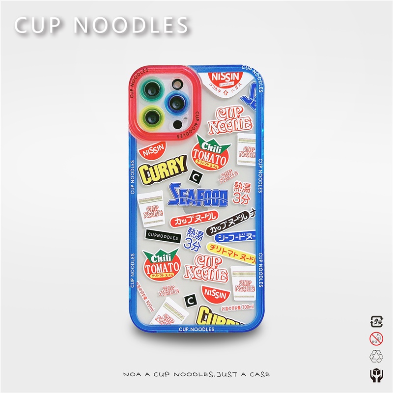 Fashion Creativity Cup noodles Phone case  iphone 11 12 13 Pro max 7 8 plus XR X XS MAX Color buttons Anti-fall TPU casing