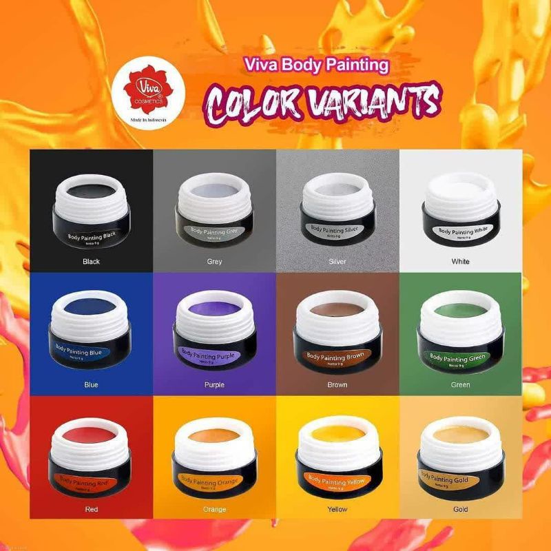 Jual Viva Face and Body Painting (Waterproof) Viva Body Painting