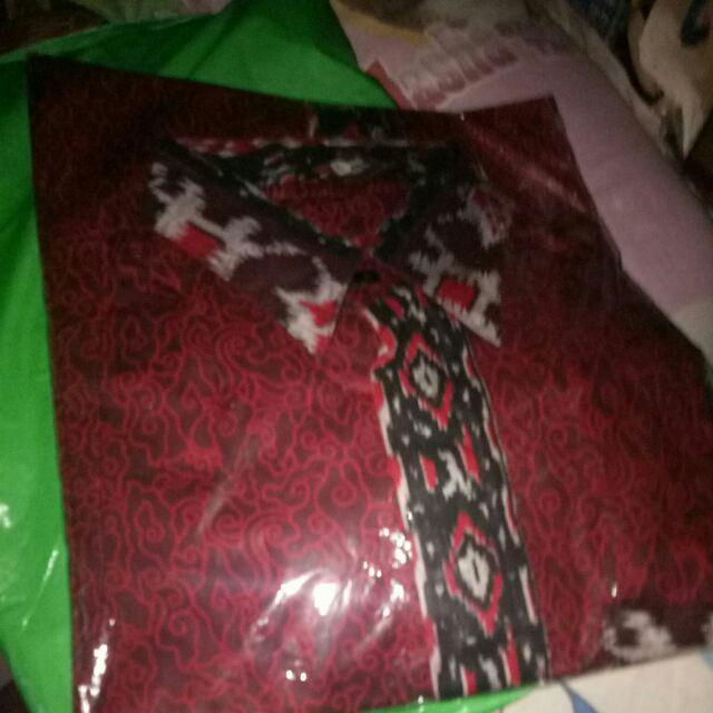 Bswart Batik Hrb026 Kenongo Hem Pendek Padi Pekalongan M L Xl Batik Pria Murah Modern Grosir