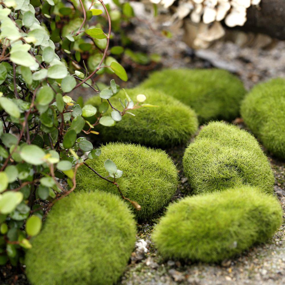 Top Mossy Stone Aksesoris Peri Peri Taman Bonsai Simulasi Lumut