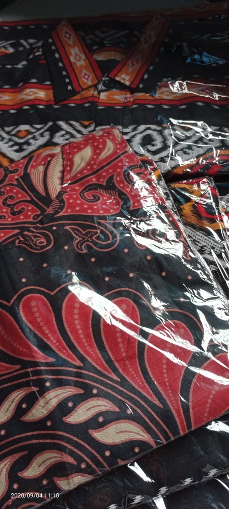 Dress Batik Couple Sania Ruffle Ori Ndoro Jowi Dnt Yumna