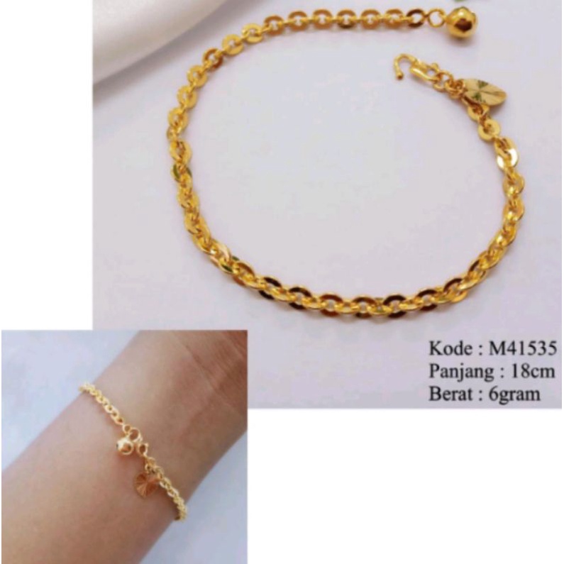 PROMO GELANG NORI XUPING GOLD & SILVER LAPIS EMAS