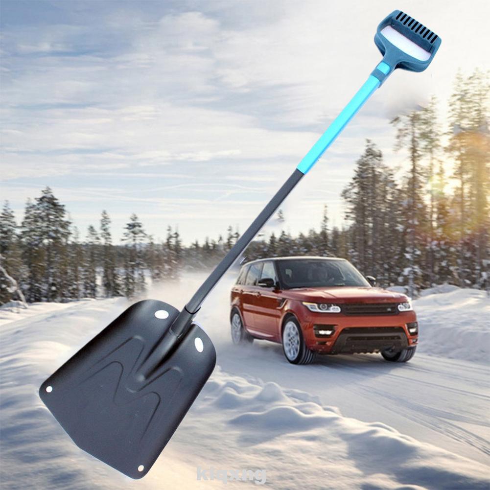 folding snow shovel car