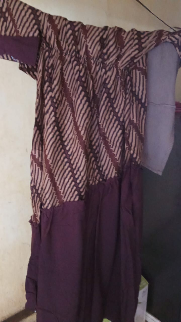 Batik Wanita Gamis Motif Rempel Miring Warna Meisya Cewek Modern Premium Exclusive Seragam