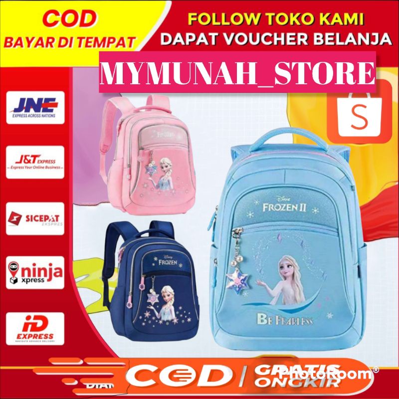 Tas Ransel Sekolah Anak Perempuan SD Karakter Elsa Frozen Murah