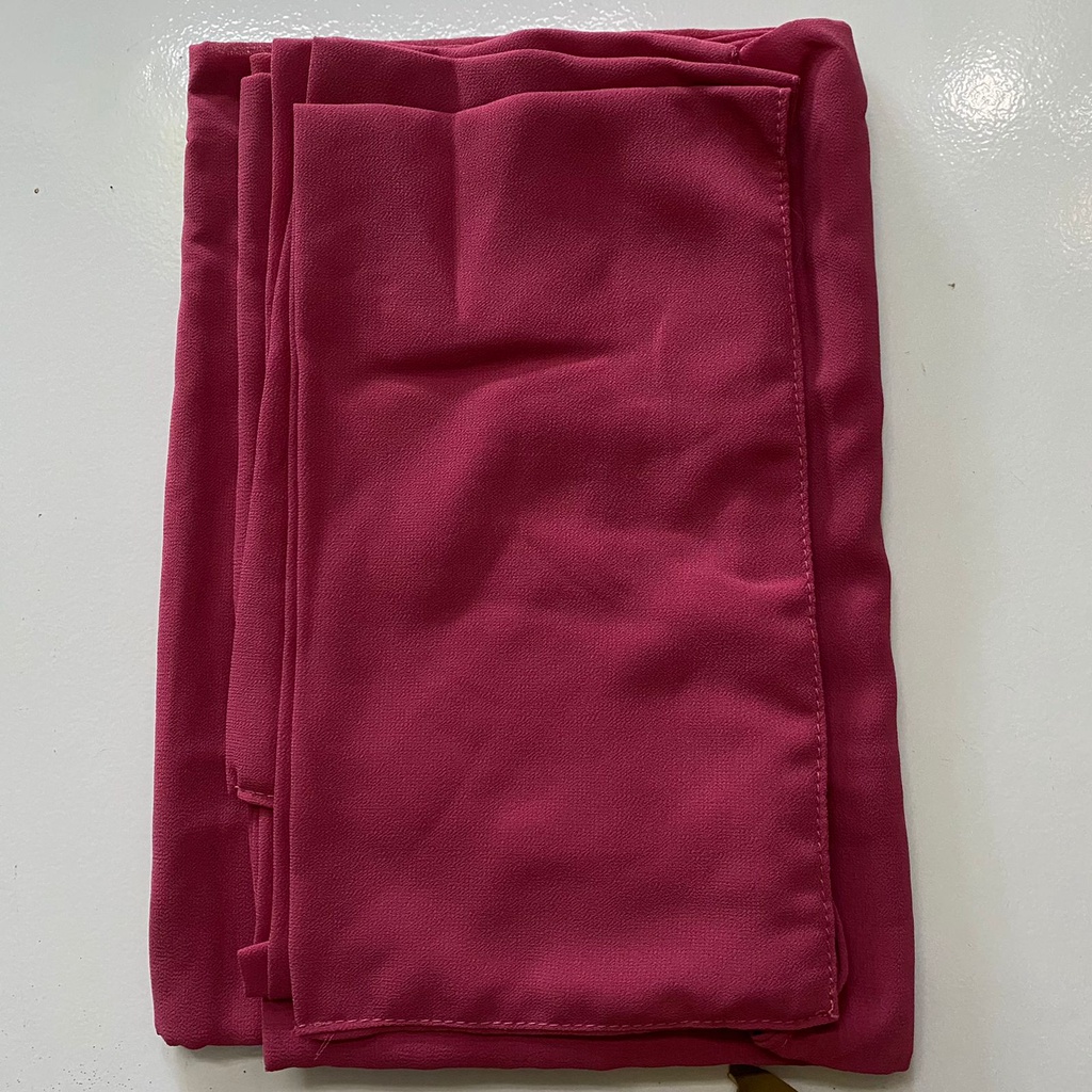 Jilbab Pashmina Instan Malay Ceruti Herlin ( Malaysian Style ) Ori Shakina Hijab-MAGENTA
