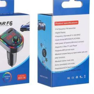 ➾ Car Charger Bluetooth Car Transmitter Cas Hp Mobil Adaptor Mobil Fast Charging 3.1A With 7 LED ◙