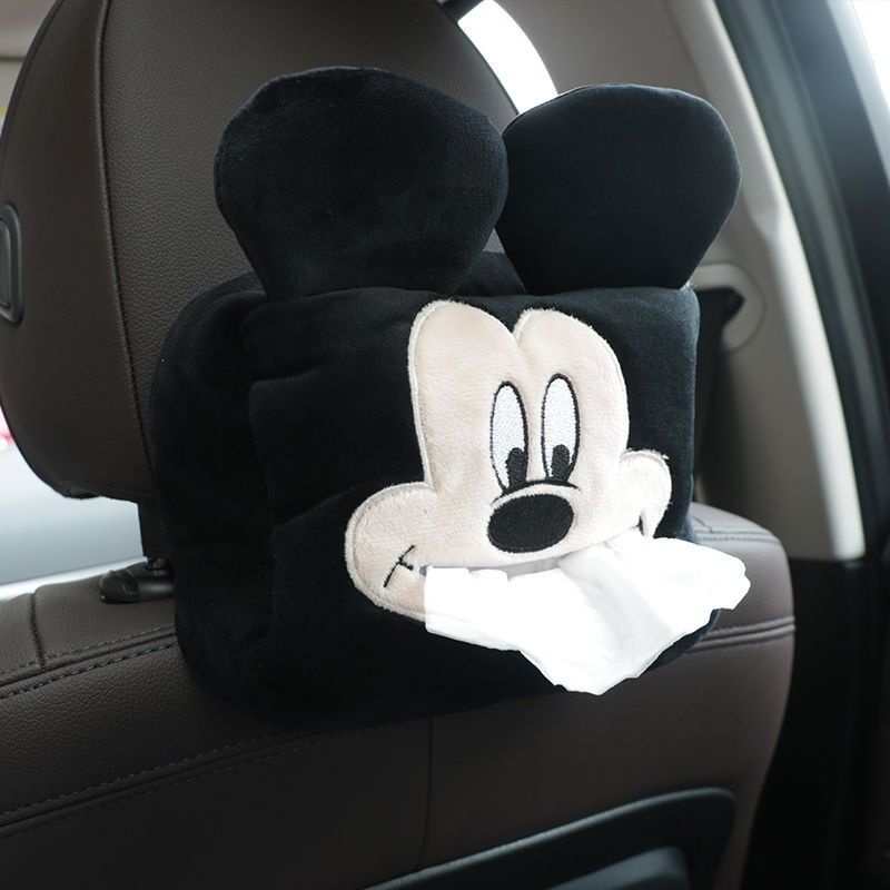 SARUNG Tempat Tisu Tissue Mobil MICKEY MINNIE PIGGY gantung belakang Jok dan Armbox