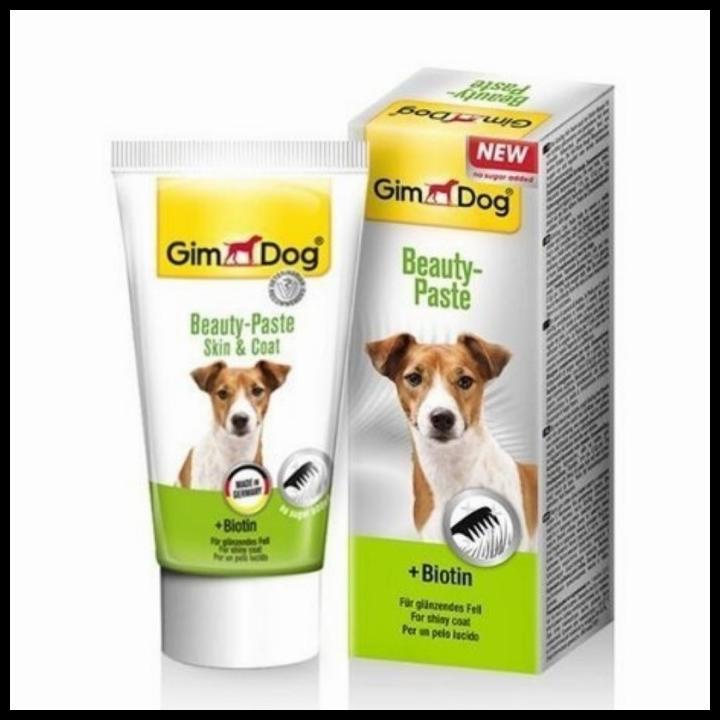 Gimdog Beauty Paste Vitamin Penumbuh Bulu Anjing Biotin Gim Dog 50 Gr Diskon