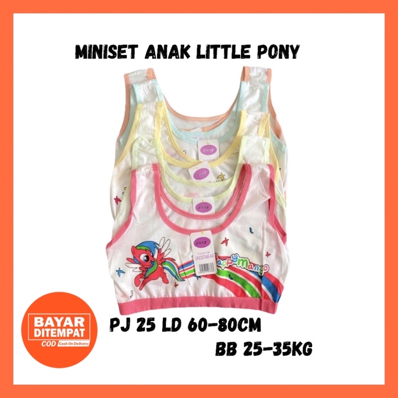 Miniset Anak Perempuan Cewek SD SMP Remaja ABG Kutang BH Beha Bra Remaja Mini Set Anak Littlepony