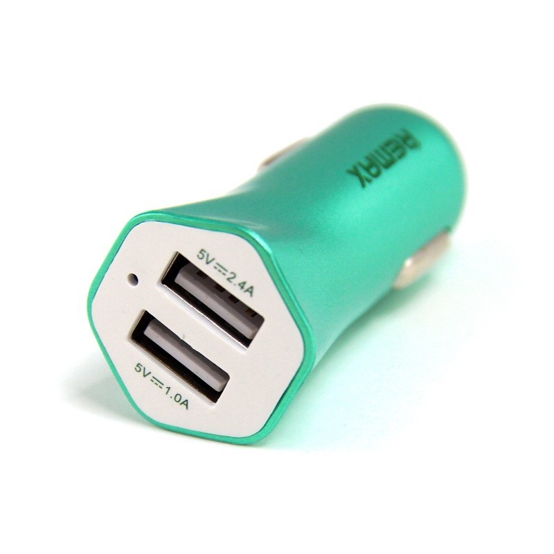 Adaptor Travel Charger Mobil Remax Car Charger 2 Port Micro USB Original Fast Charging 2.4A