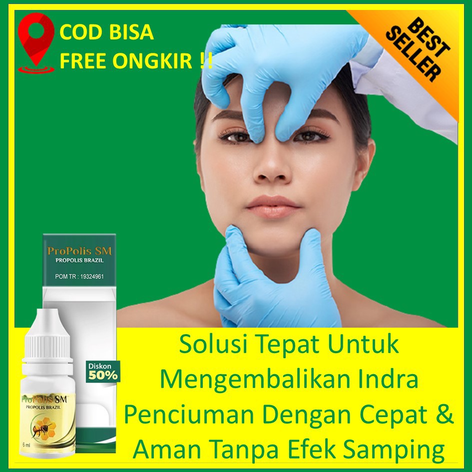 Obat Penciuman Yang Hilang / Kelainan Indra Penciuman Alami Propolis SM 100% Original