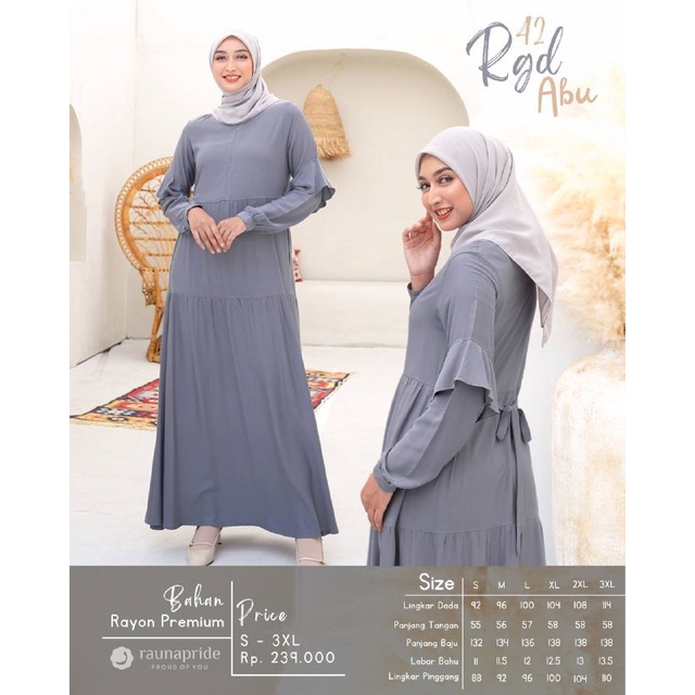 Rauna Gamis Rayon / GD-42 / Fashion Muslim