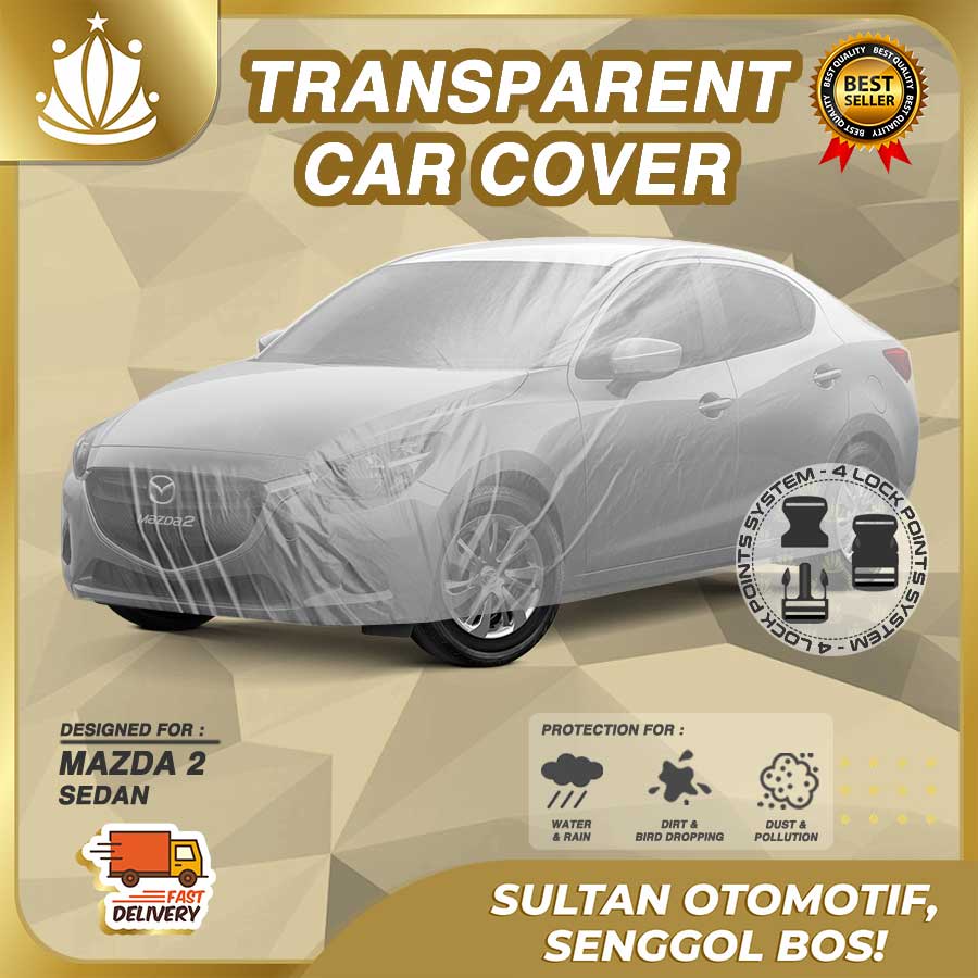 Body Cover Mobil Plastik TEBAL Mazda 2 Sedan WATERPROOF