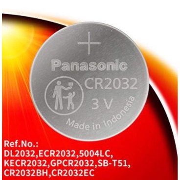 Battery Cmos Panasonic lithium 3v cr2032 for laptop pc Original - Baterai kancing 3 volt cr-2032-5be