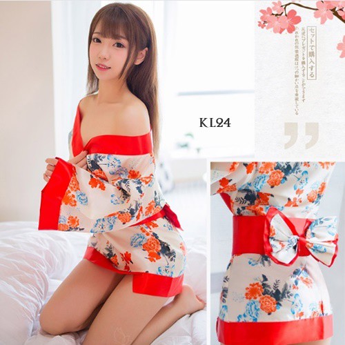 [READY STOK] KIMONO TIDUR BAJU TIDUR KIMONO WANITA LINGERIE KIMONO PUTIH KL24