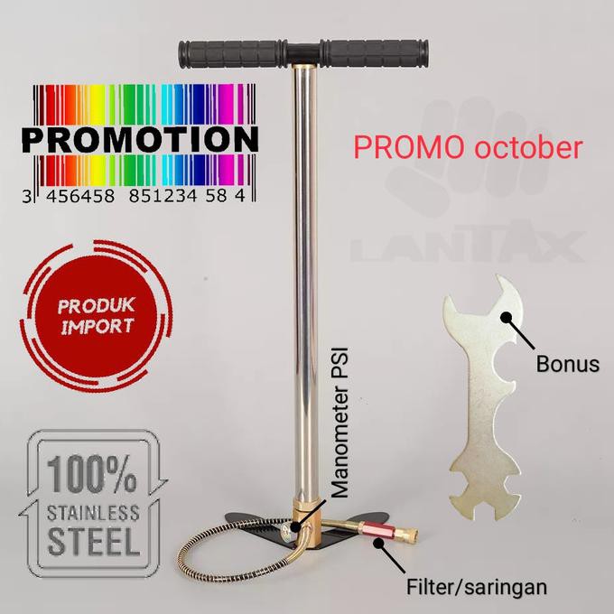 Lantax pompa pcp hil hill bull gx pump barracuda promo - silver