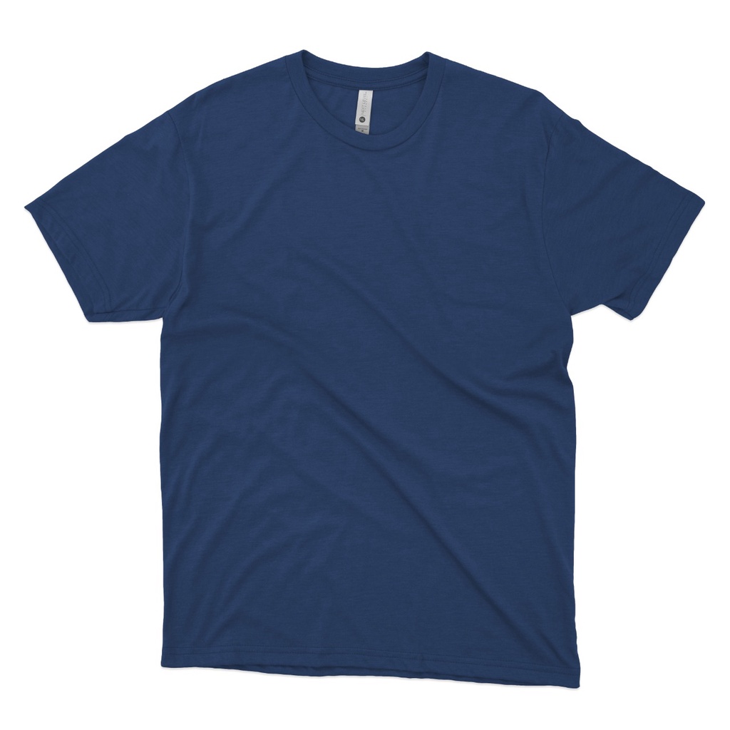 KAOS POLOS PENDEK PRIA - WARNA DENIM BLUE - AWESAM