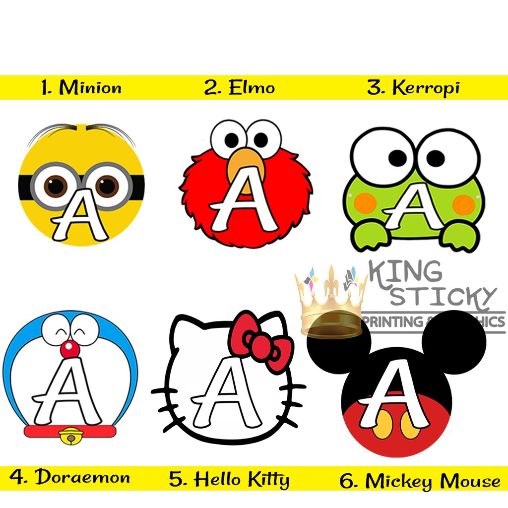 Banner Ulang Tahun Bisa Custom Nama | Banner Karakter Anak Custom Nama